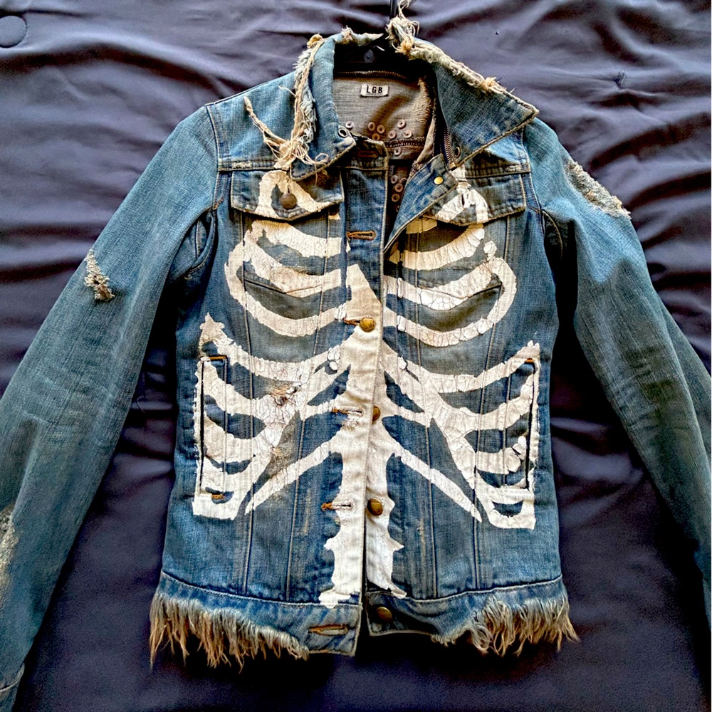 Le Grande Blue (L.G.B) “Dead or Alive” Studded Denim Jacket